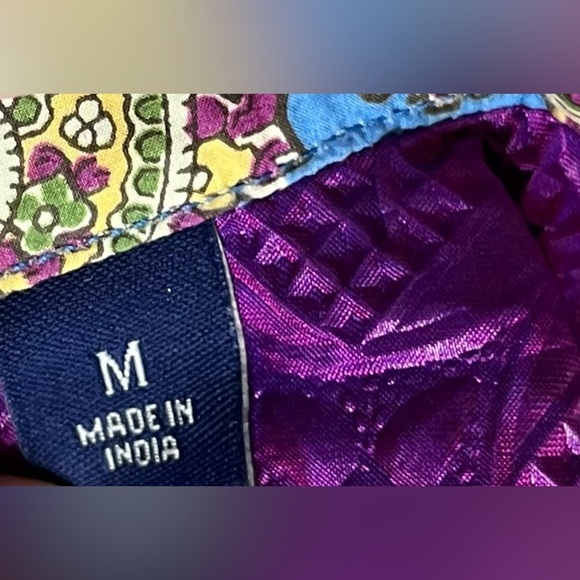 Robert Graham Striped Button Down Shirt Med Cotton Silk Trim Multicolor Paisley - Picture 6 of 11